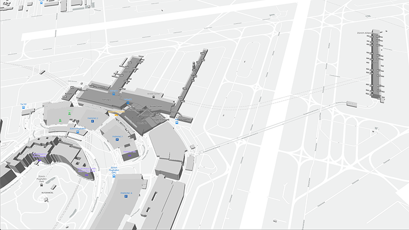 Zürich terminal map